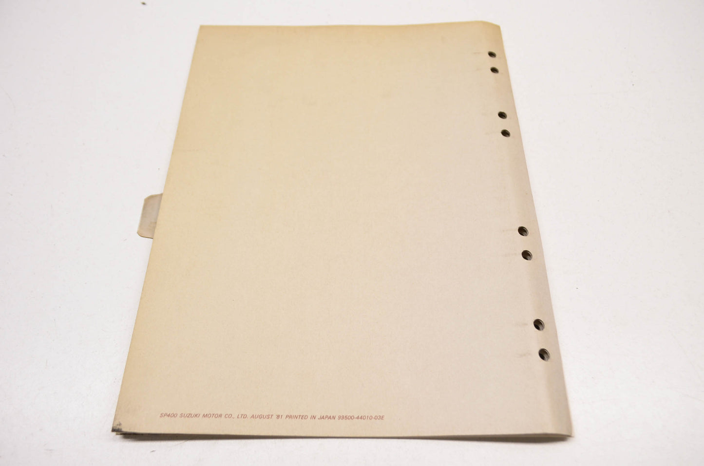 OEM Kawasaki 99500-44010-03E GN400 Supplementary Service Manual