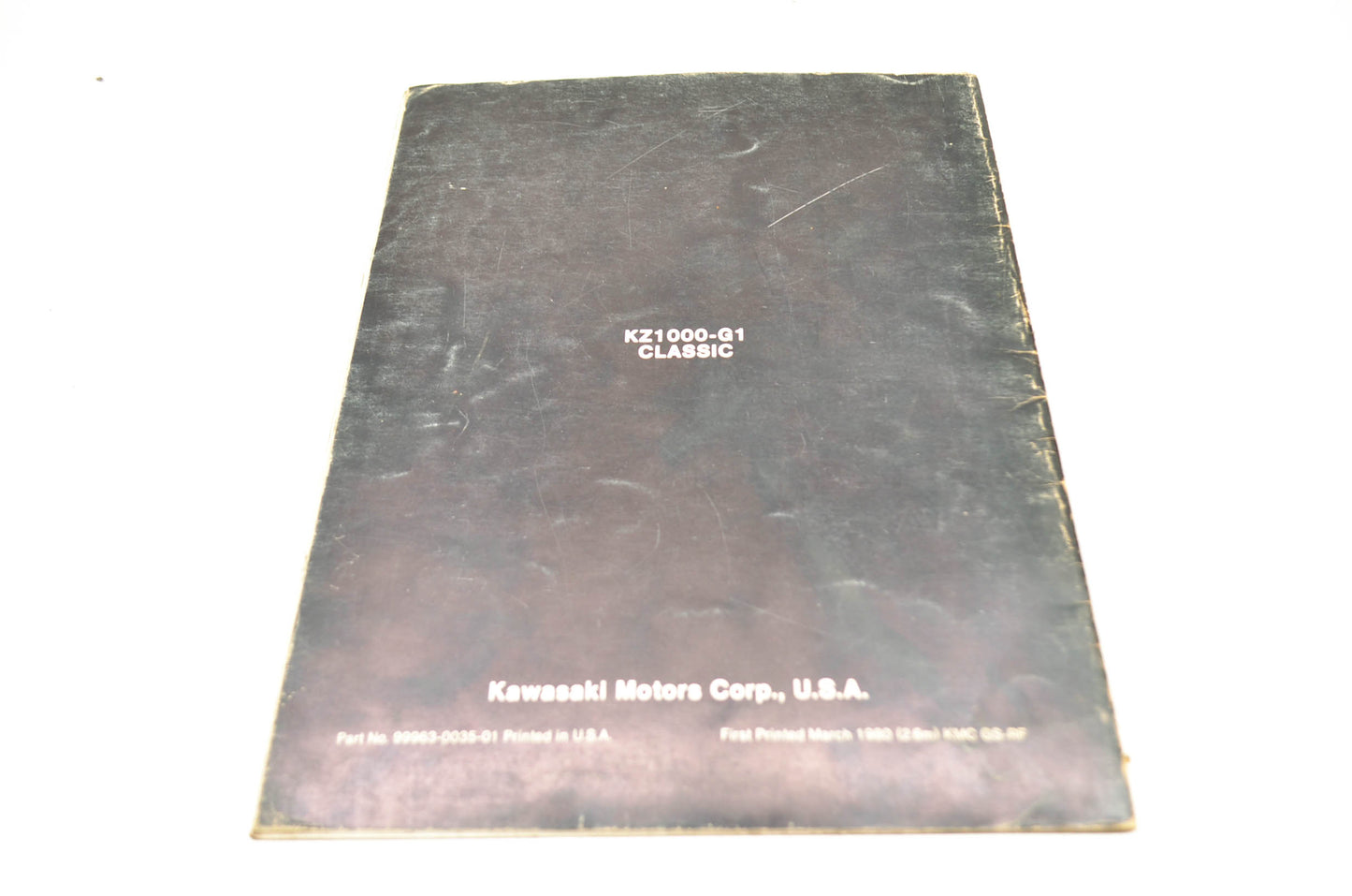 OEM Kawasaki 99963-0035-01 Service Manual Supplement KZ1000G1