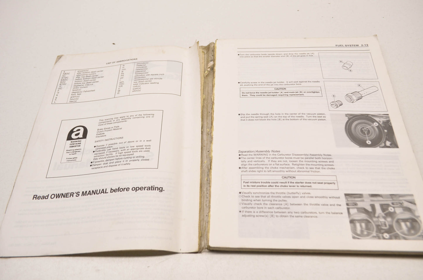 OEM Kawasaki 99924-1159-01 Service Manual ZX1100D