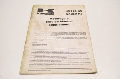 OEM Kawasaki 99924-1168-03 Service Manual KX125/250K