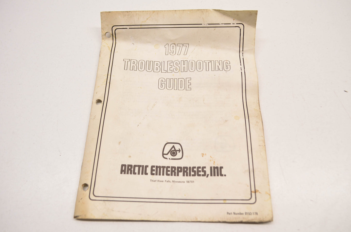 OEM Arctic Cat 0153-179 1977 Troubleshooting Guide