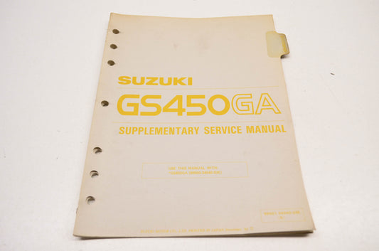 OEM Suzuki 99501-34040-03E GS450GA Supplementary Service Manual