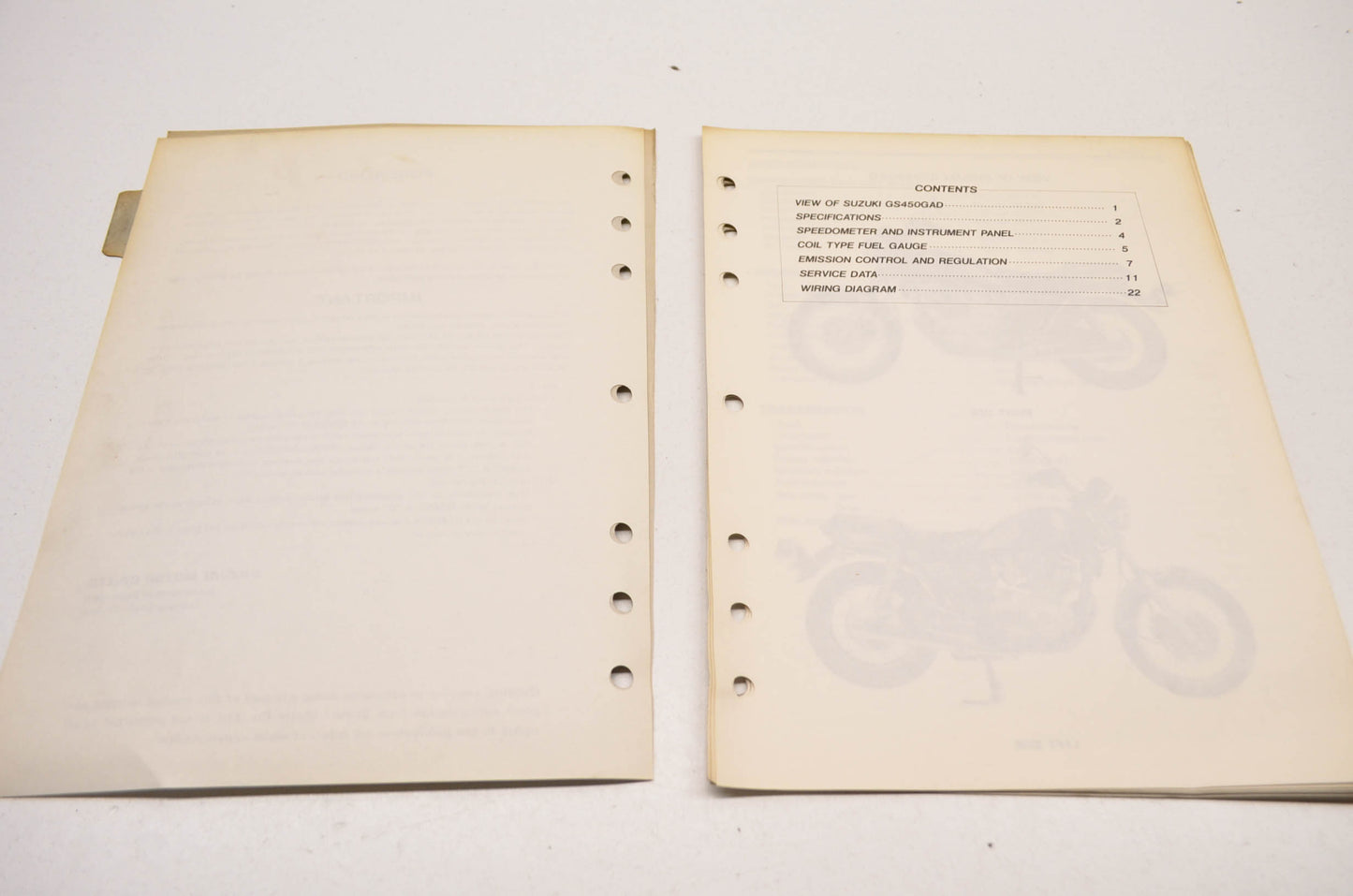 OEM Suzuki 99501-34040-03E GS450GA Supplementary Service Manual