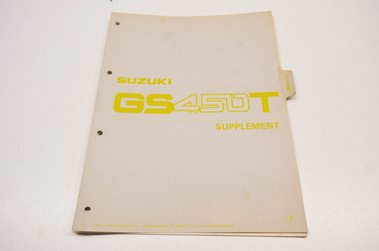 OEM Suzuki 99000-85602-0E3 GS450T Service Manual Supplement