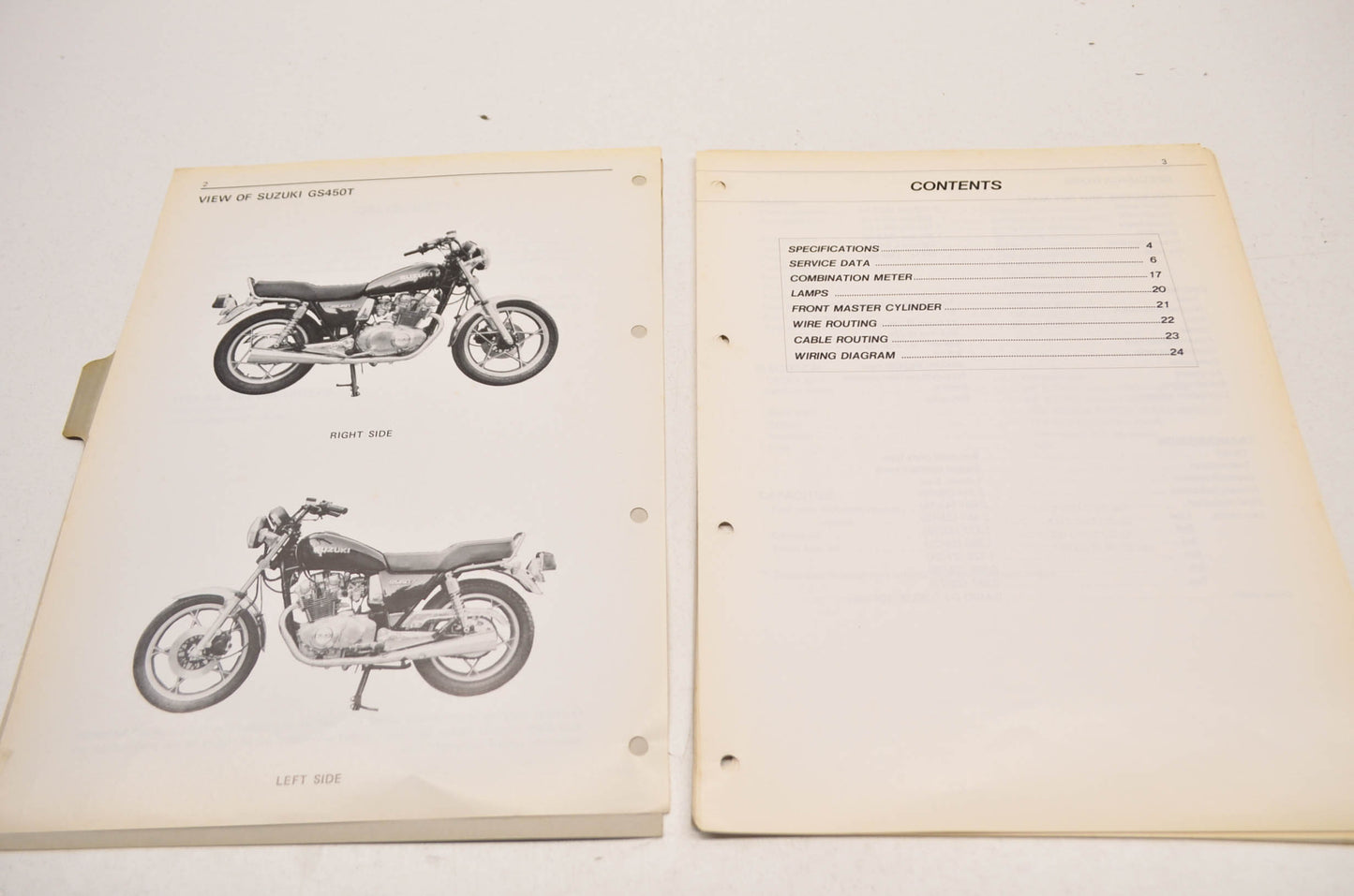 OEM Suzuki 99000-85602-0E3 GS450T Service Manual Supplement