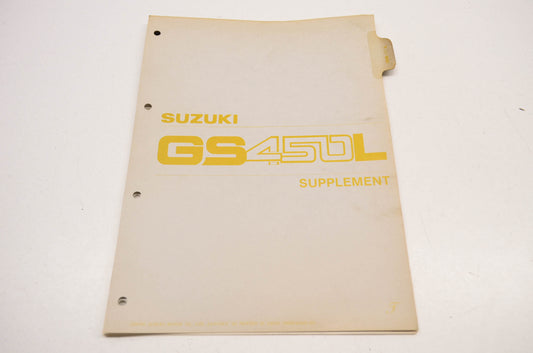 OEM Suzuki 99000-85602-1E3 GS450L Service Manual Supplement