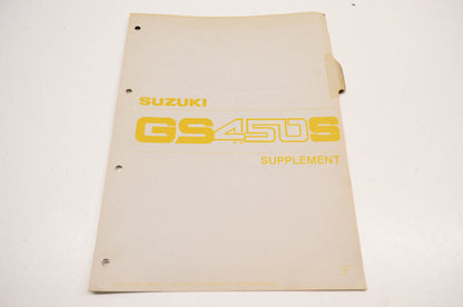OEM Suzuki 99000-85602-1E3 GS450S Service Manual Supplement