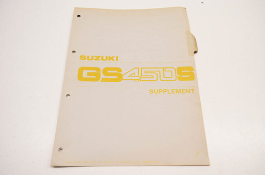 OEM Suzuki 99000-85602-1E3 GS450S Service Manual Supplement