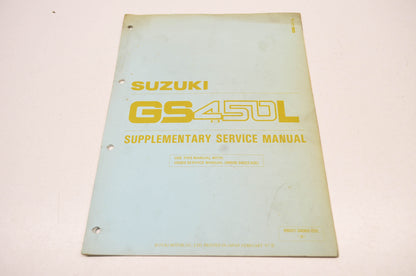 OEM Suzuki 99501-34060-03E GS450LH Supplementary Service Manual