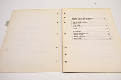 OEM Suzuki GS1100G/GL Supplementary Service Manual