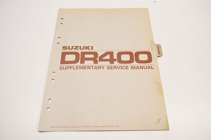 OEM Suzuki 99500-44010-03E DR400 Supplementary Service Manual