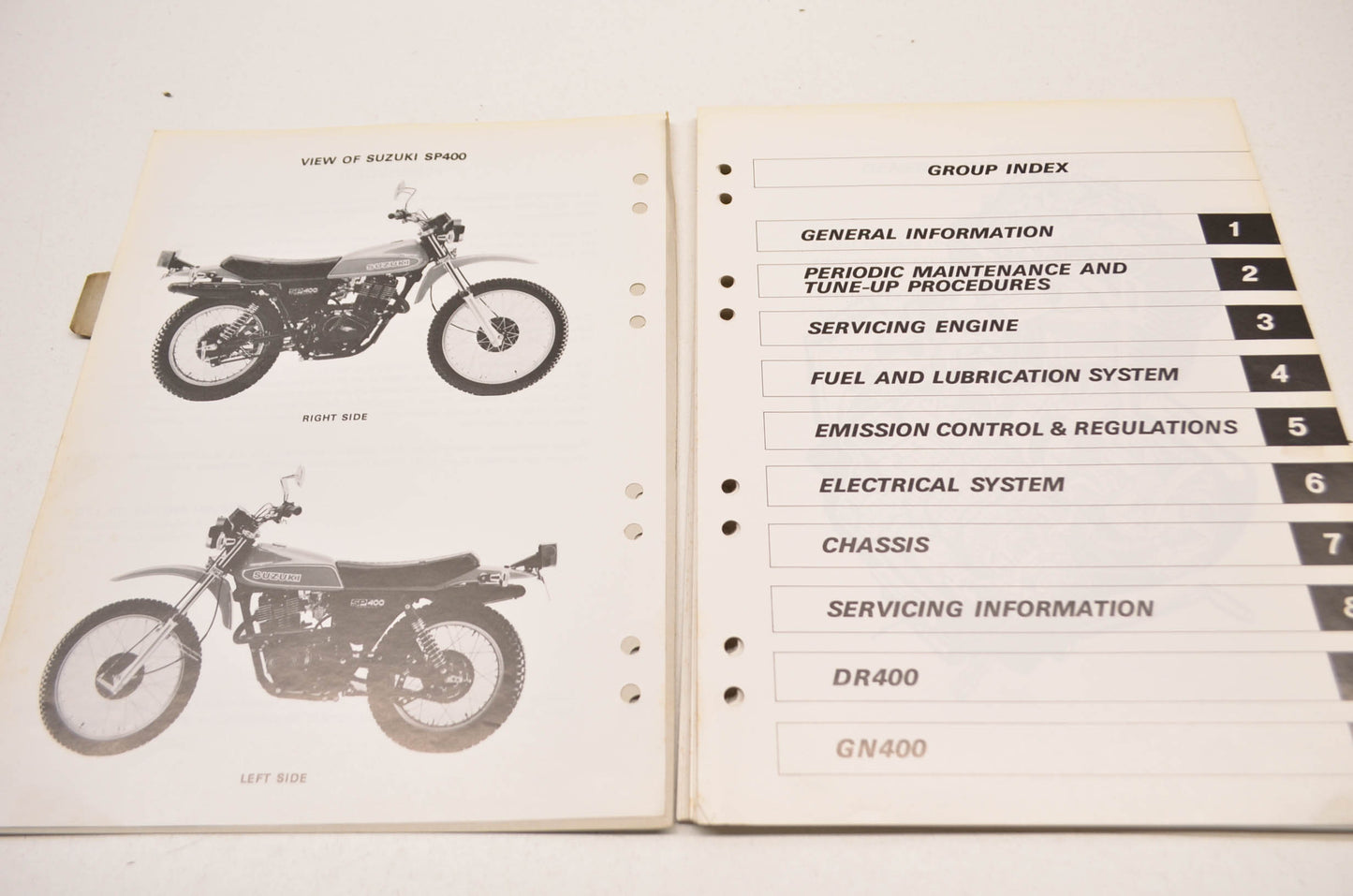 OEM Suzuki 99500-44010-03E SP400 Service Manual