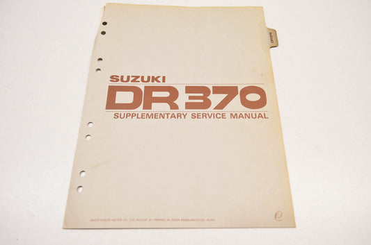 OEM Suzuki 99500-44010-03E DR370 Supplementary Service Manual