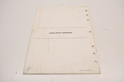 OEM Suzuki 99501-35070-03E R600W Service Manual