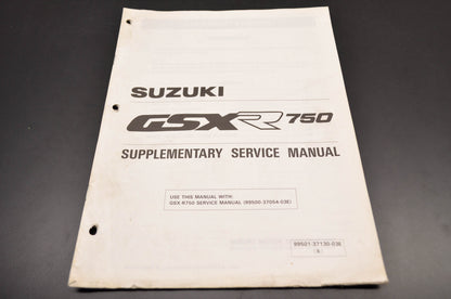 OEM Suzuki 99501-37130-03E GSXR750 Supplementary Service Manual