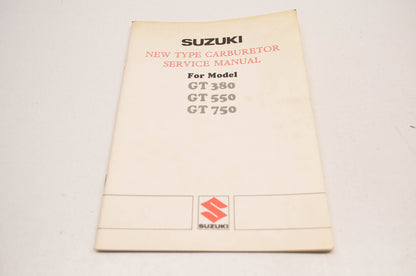 New OEM Suzuki GT380 GT550 GT750 Carburetor Service Manual NOS