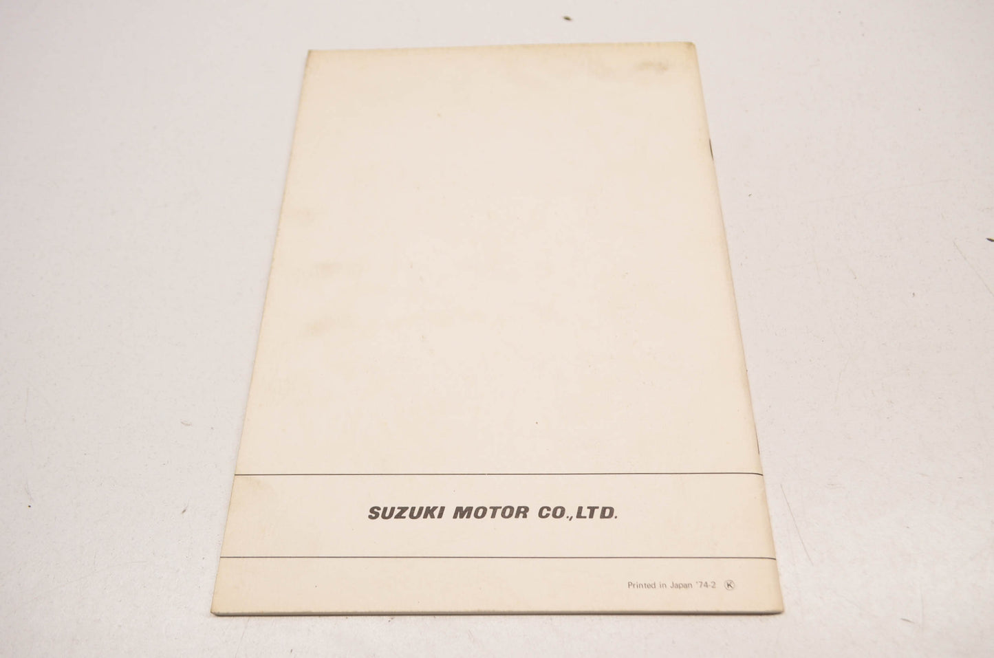 New OEM Suzuki GT380 GT550 GT750 Carburetor Service Manual NOS