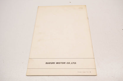 New OEM Suzuki GT380 GT550 GT750 Carburetor Service Manual NOS