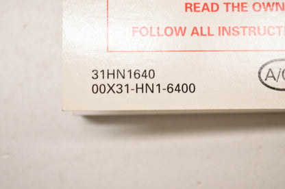 New OEM Honda TRX400EX Sportrax400EX Owner's Manual NOS