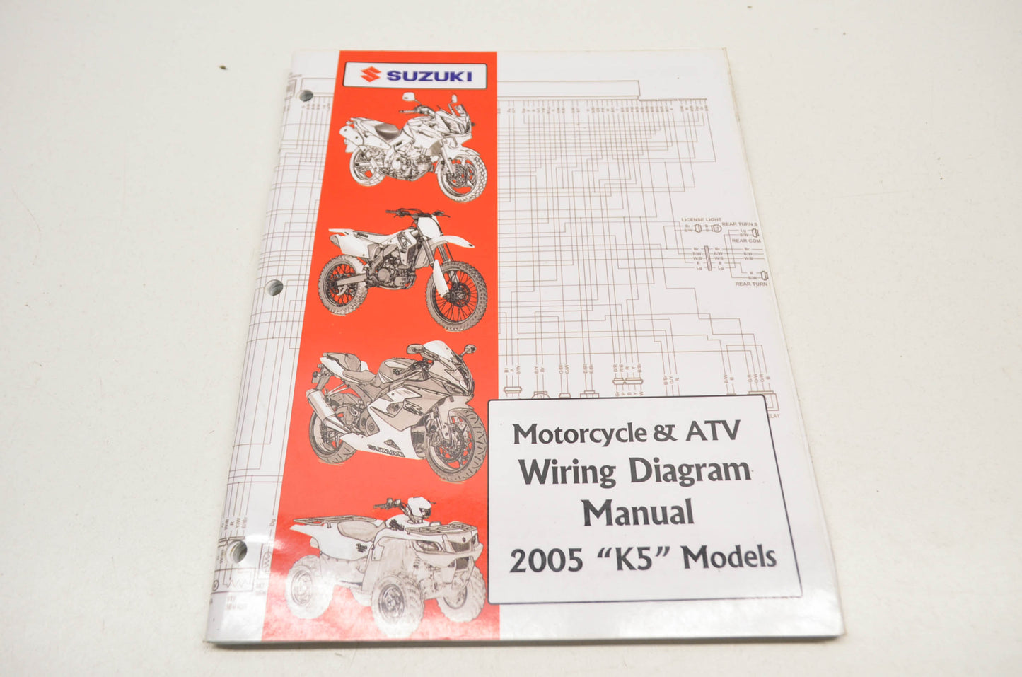 OEM Suzuki 99923-54005 2005 K5 Models Wiring Diagram Manual NOS