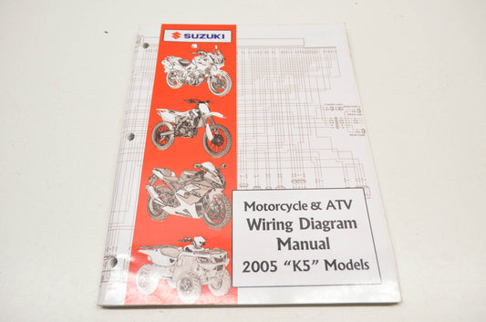 OEM Suzuki 99923-54005 2005 K5 Models Wiring Diagram Manual NOS