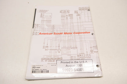 OEM Suzuki 99923-54005 2005 K5 Models Wiring Diagram Manual NOS