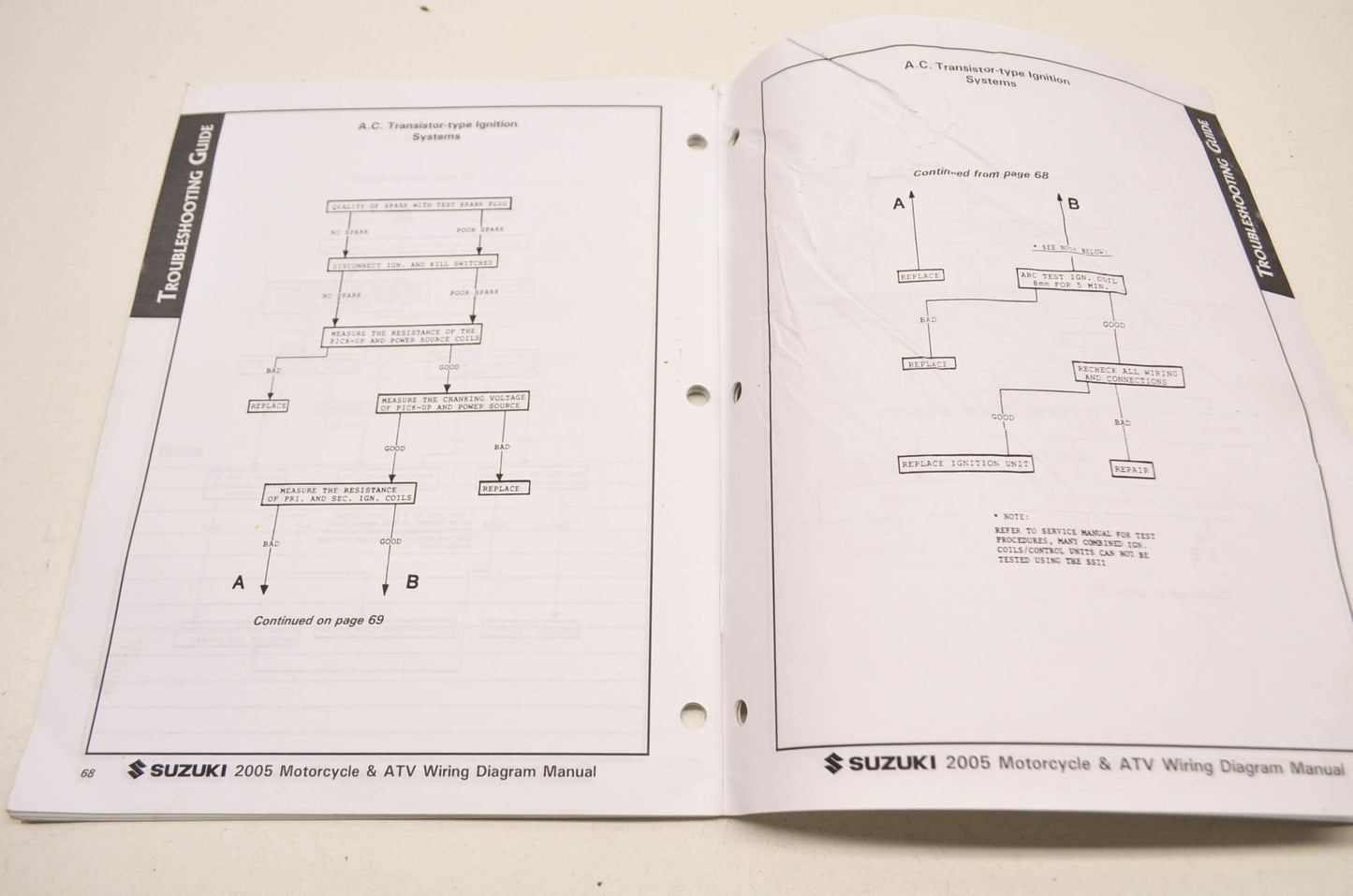 OEM Suzuki 99923-54005 2005 K5 Models Wiring Diagram Manual NOS