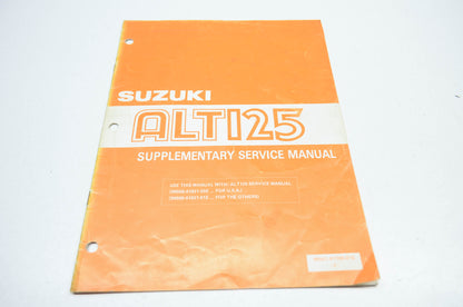 OEM Suzuki 99501-41100-01E ALT125 Supplementary Service Manual