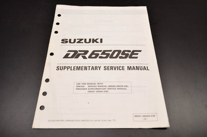 OEM Suzuki 99501-46050-03E DR650S Service Manual