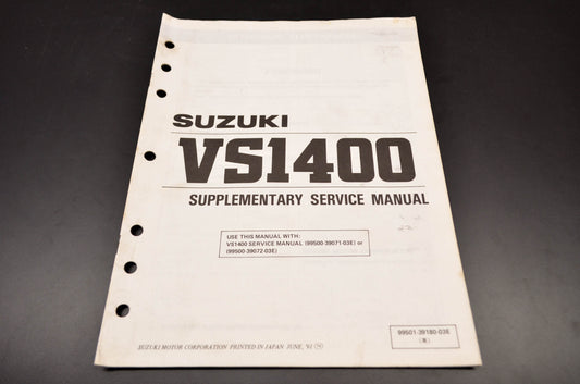 OEM Suzuki 99501-39180-03E VS1400 Supplementary Service Manual
