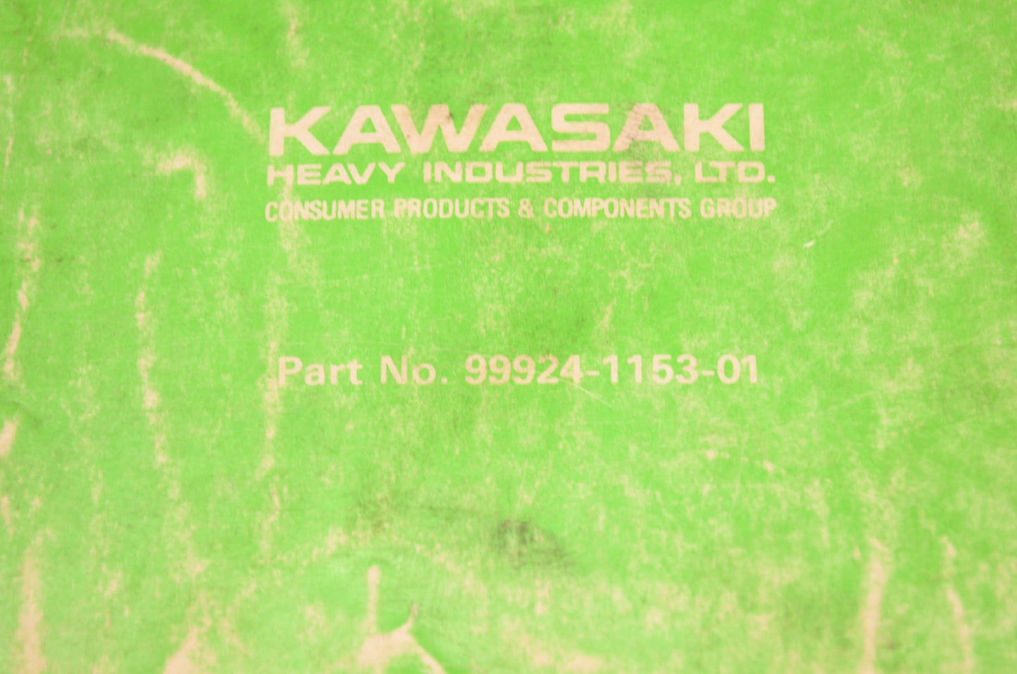 OEM Kawasaki 99924-1153-01 Service Manual KX125J
