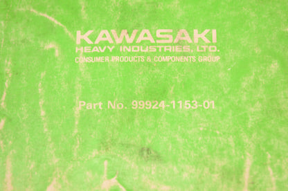 OEM Kawasaki 99924-1153-01 Service Manual KX125J