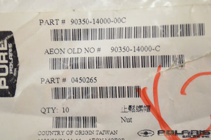 OEM Polaris 450265 Lock Nut Qty 3 NOS