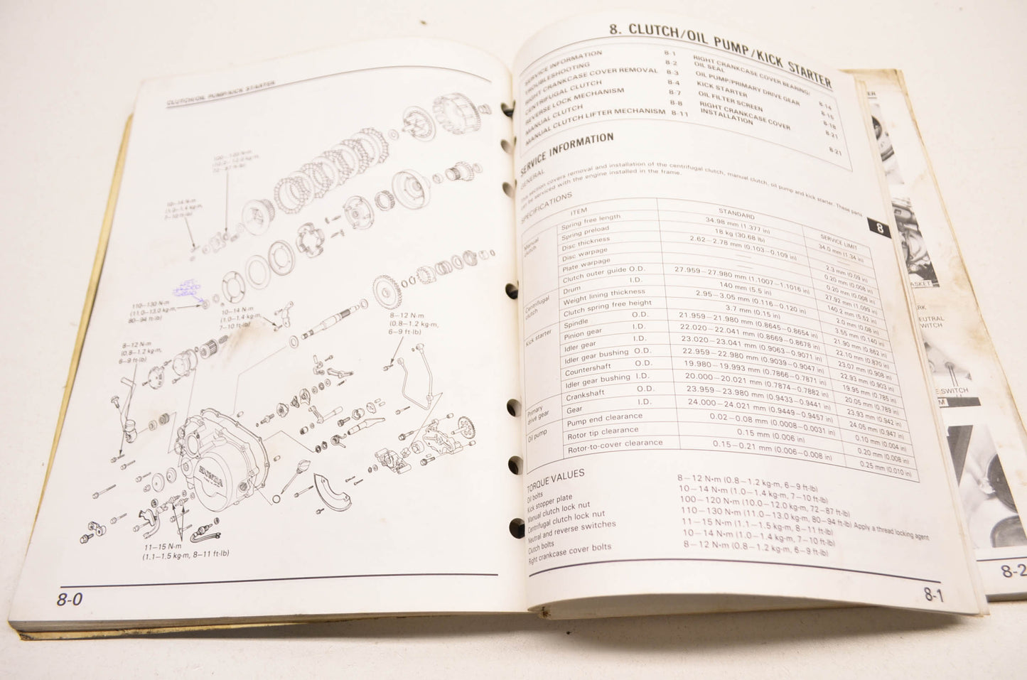 OEM Honda 85-87 TRX250 Fourtrax 250 Service Manual