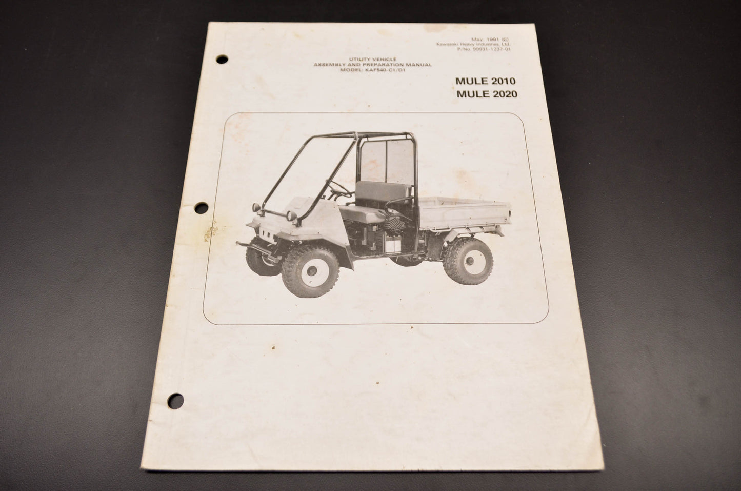 OEM Kawasaki 99931-1237-01 Assembly & Preparation Manual KAF540C1