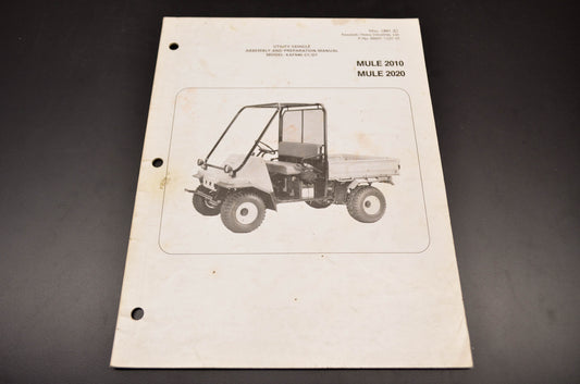 OEM Kawasaki 99931-1237-01 Assembly & Preparation Manual KAF540C1