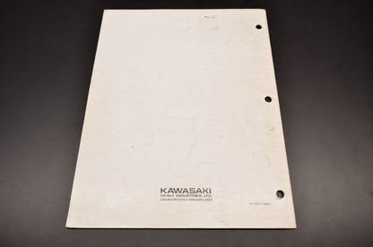 OEM Kawasaki 99931-1237-01 Assembly & Preparation Manual KAF540C1