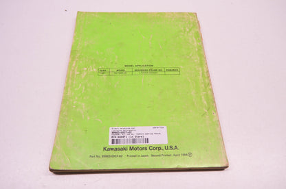OEM Kawasaki KLT200 Service Manual