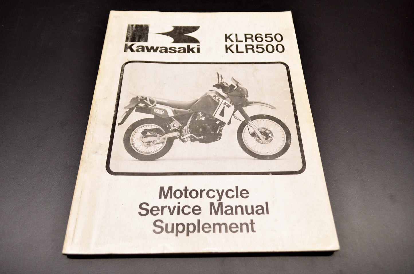 OEM Kawasaki 99924-1080-52 Service Manual Supplement KL650A