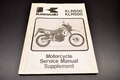 OEM Kawasaki 99924-1080-52 Service Manual Supplement KL650A