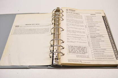 OEM Honda 61MA101 Service Manual 81/83 GL500