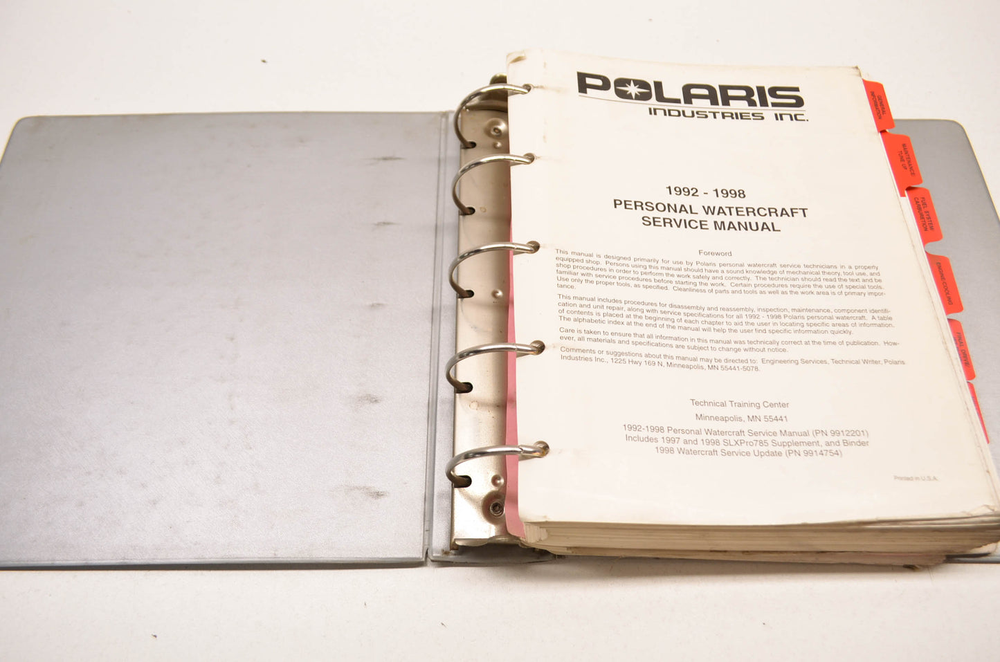OEM Polaris 92-98 Watercraft Service Manual