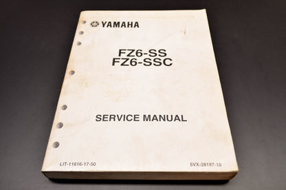 OEM Yamaha LIT-11616-17-50 FZ6-SS(C) Service Manual
