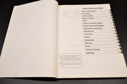 OEM Kawasaki 99924-1184-01 Service Manual ZX600F