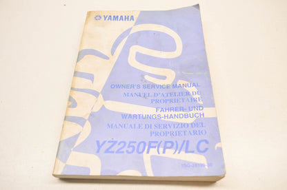 OEM Yamaha YZ250F Owner's Service Manual
