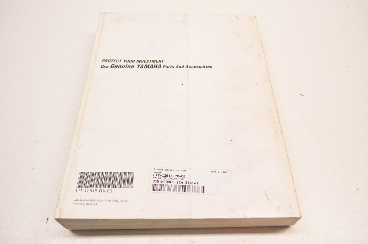 OEM Yamaha LIT-12618-RX-00 Service Manual RX10K/MK/MSK/RK/RSK