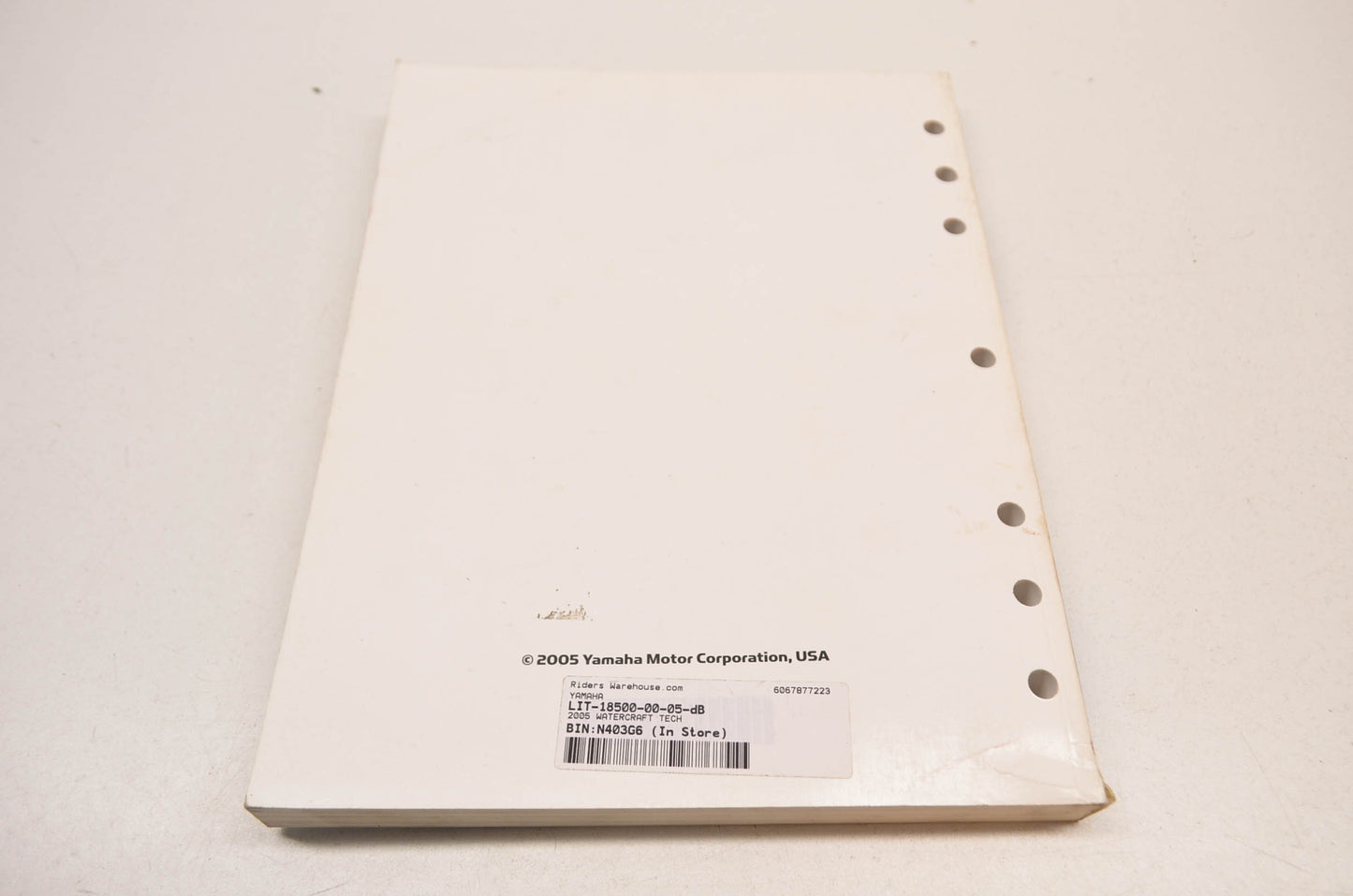 OEM Yamaha LIT-18500-00-05 Technical Update 2005 Watercraft