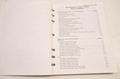 OEM Yamaha LIT-18500-00-05 Technical Update 2005 Watercraft