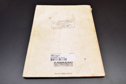 OEM Kawasaki 99924-1161-63 Service Manual Supplement ZX600E