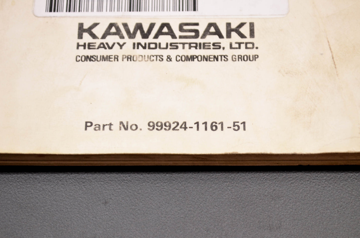 OEM Kawasaki 99924-1161-63 Service Manual Supplement ZX600E